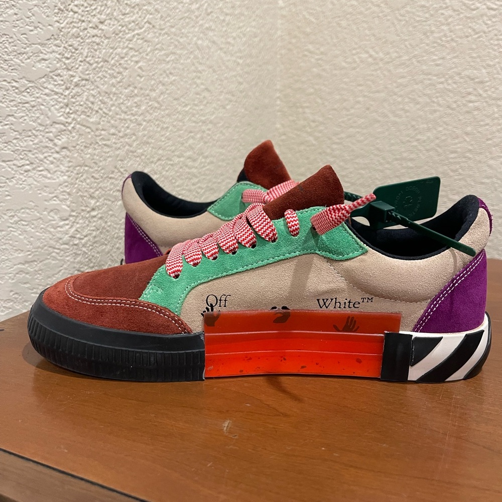Off-White Multicolor Suede Sneakers - image 2